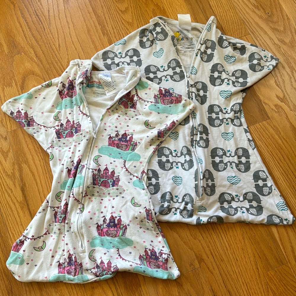 Two XS Zipadee-Zip (3M-6M)